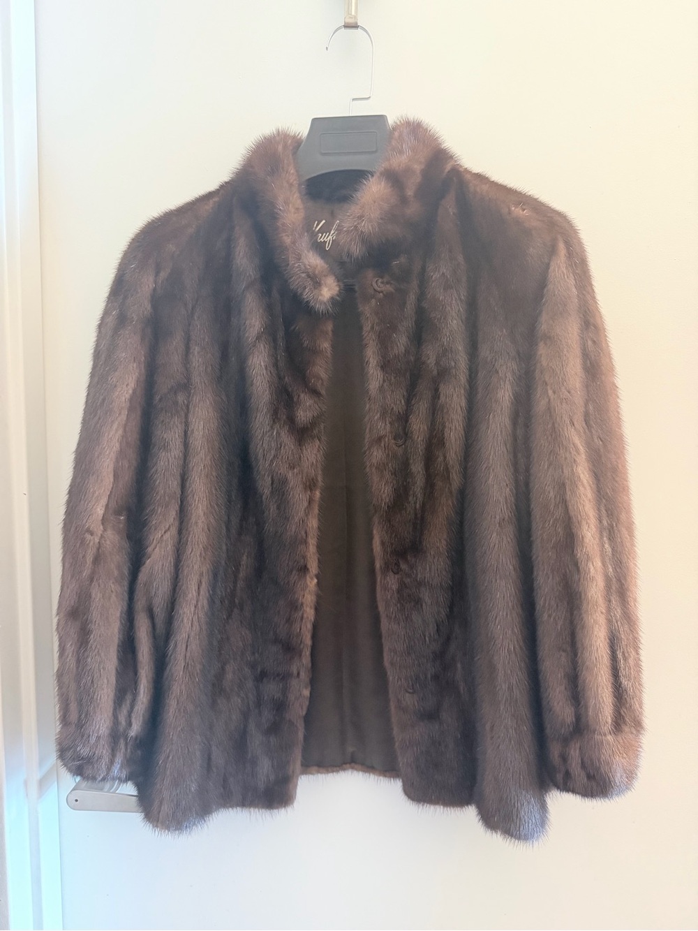 Classic Women's Brown Mink Fur Jacket - Luxury Outerwear
